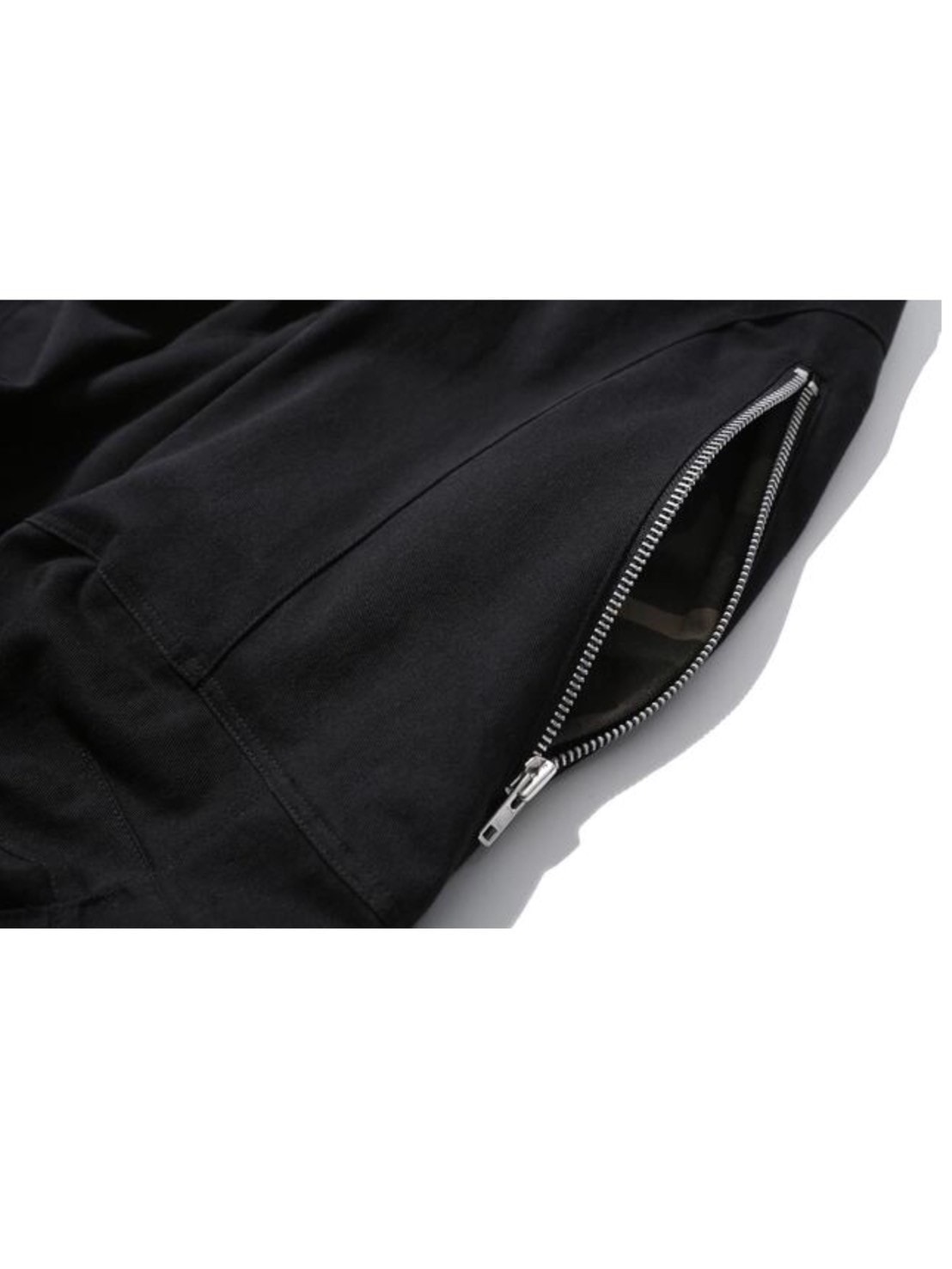 【roaringrad】ZIPPER SAGGING PANTS BLACK roaringrad】ZIPPER SAGGING PANTS BLACK | OUR BRAND