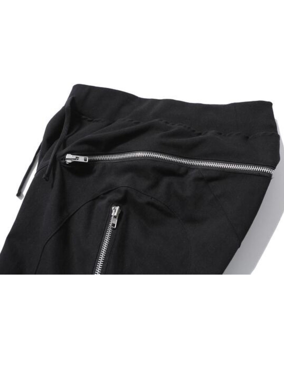 【roaringrad】ZIPPER SAGGING PANTS BLACK roaringrad】ZIPPER SAGGING PANTS BLACK | OUR BRAND