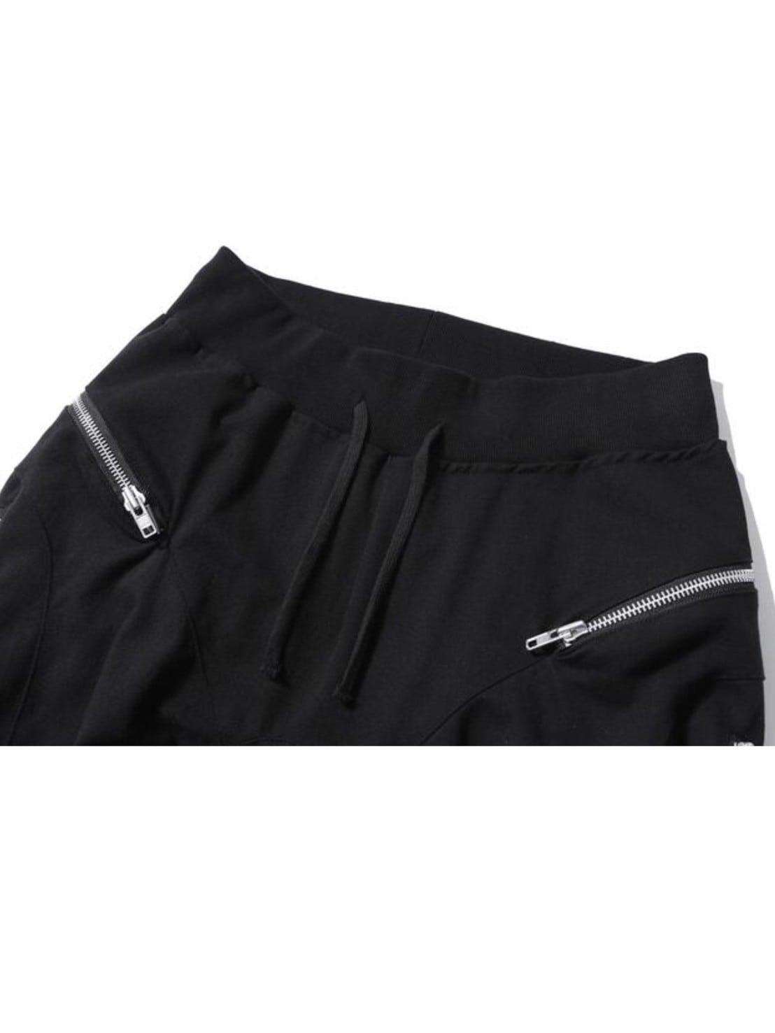 【roaringrad】ZIPPER SAGGING PANTS BLACK roaringrad】ZIPPER SAGGING PANTS BLACK | OUR BRAND