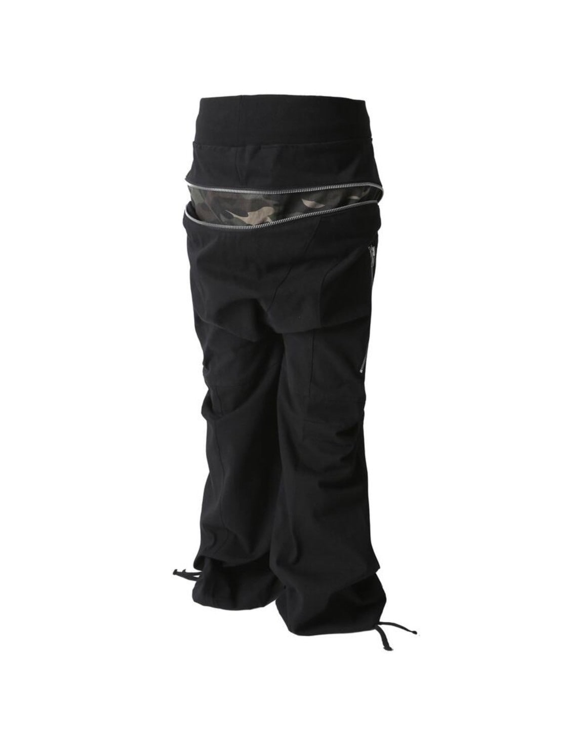 【roaringrad】ZIPPER SAGGING PANTS BLACK roaringrad】ZIPPER SAGGING PANTS BLACK | OUR BRAND