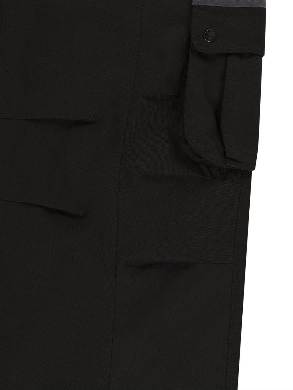 【AAKAM】Knee Pin-tuck Contrast Cargo Pants