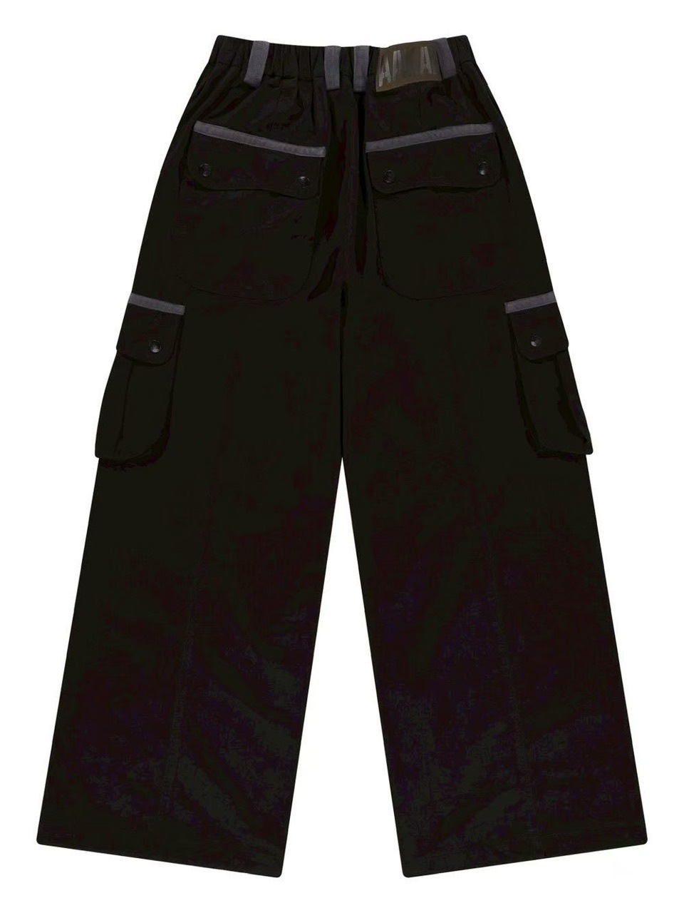 【AAKAM】Knee Pin-tuck Contrast Cargo Pants