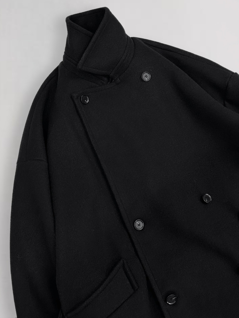 大阪店WEB限定【Chikashitsu +】oversized wool double coat (2color