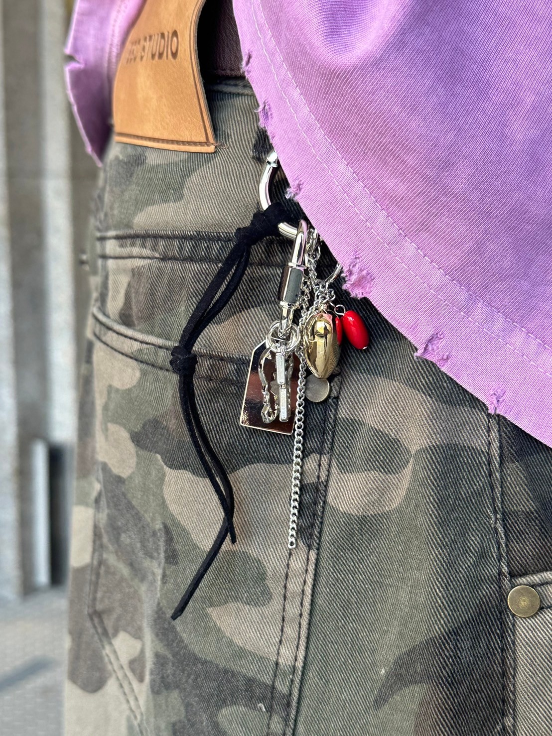 受注制【Chikashitsu +】original heart key strap (2color) | OUR