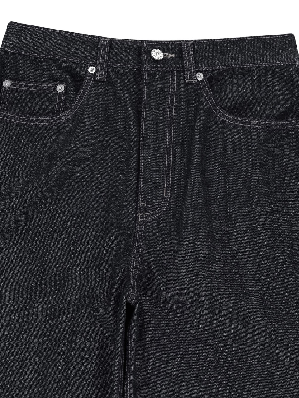 【AAKAM】Snake Printed Denim Pants