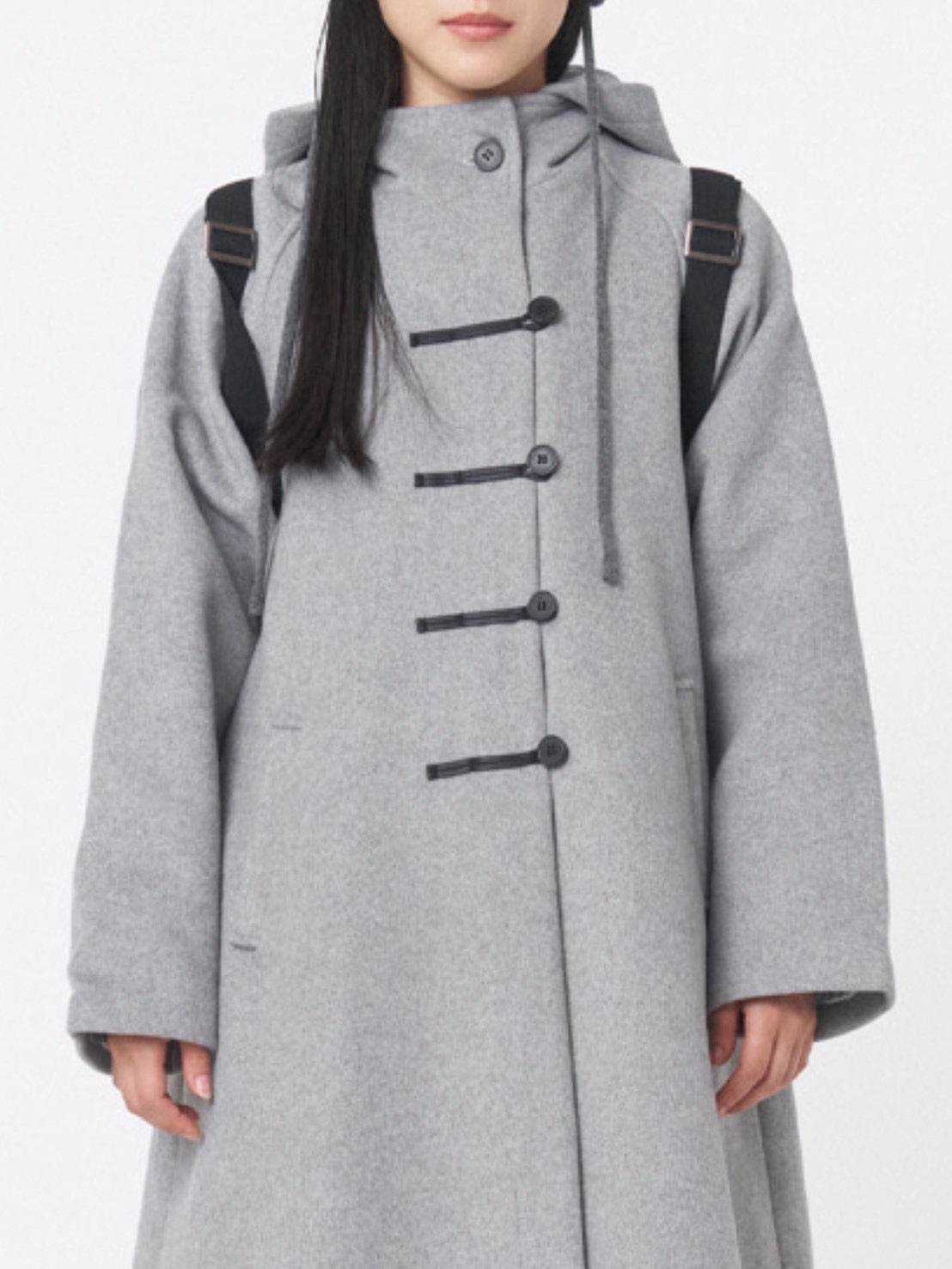 ジャケット・アウター misekiseoul Hoodie long duffle Coat GREY Miseki seoul】Hoodie long duffle coat | OUR BRAND,Miseki seoul