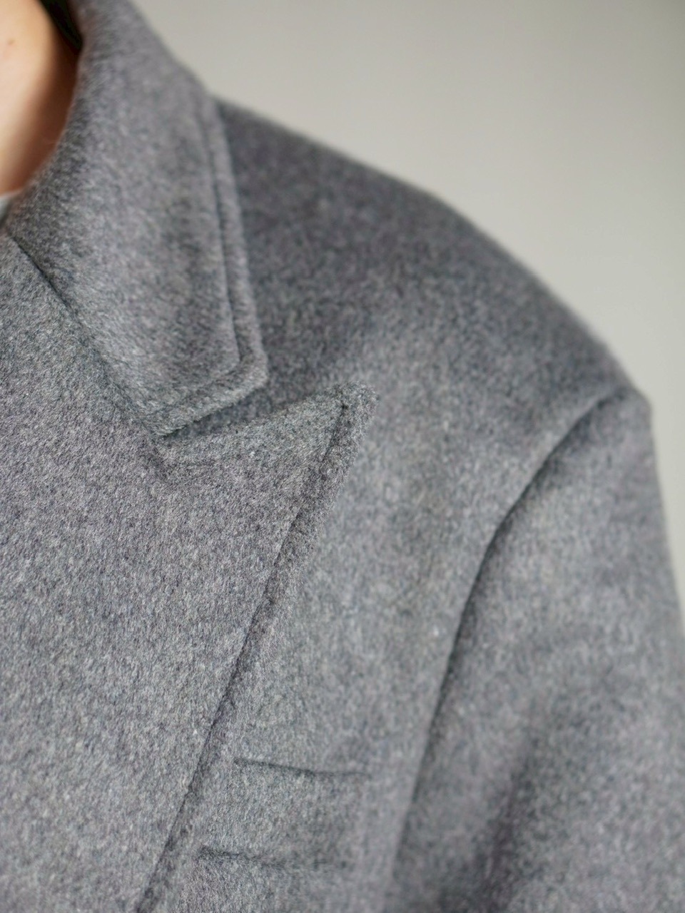 【Chikashitsu +】overfit cashmere blend double long coat / 【チカシツプラス】オーバーフィットカシミヤブレンドダブルロングコート (3color)