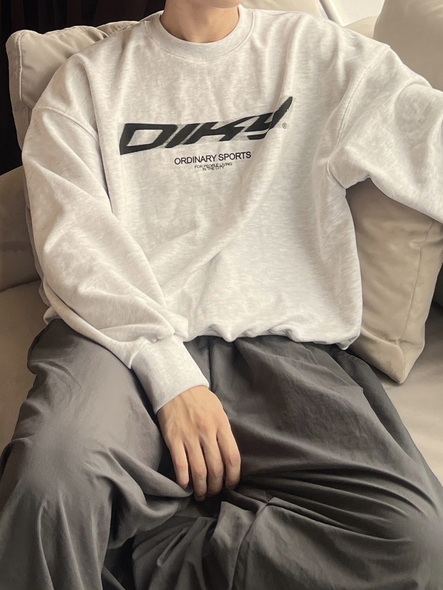 【youll】logo cropped sweat shirt (2color)