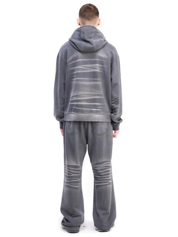 【BLR BLUER】Embroidery Washed Hoodie