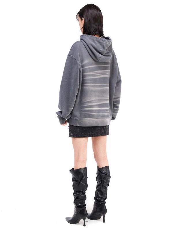 BLR BLUER】Embroidery Washed Hoodie | OUR BRAND,BLR BLUER