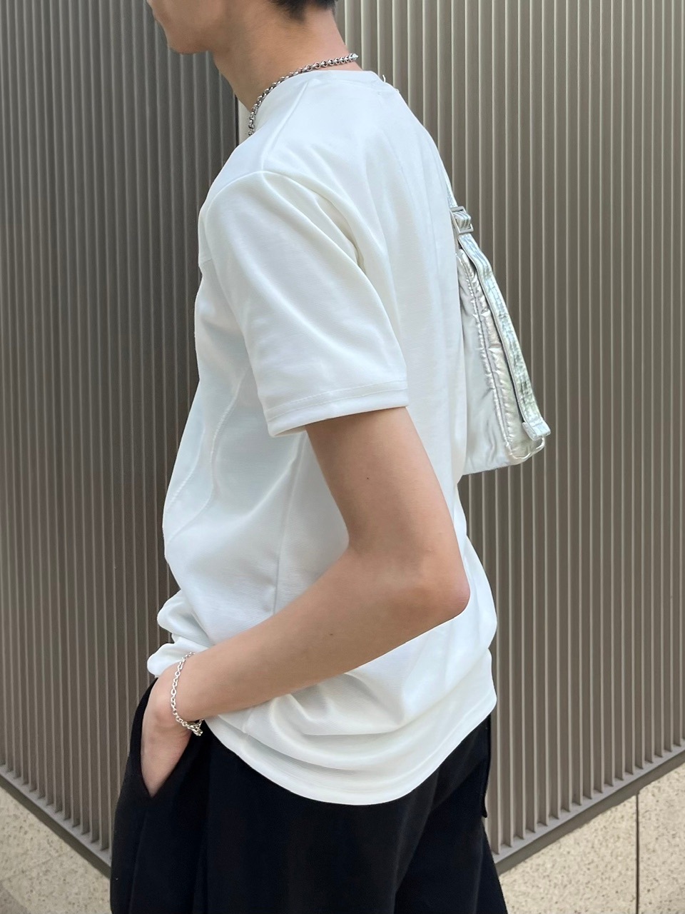 受注制【Chikashitsu +】compact stitch rib t-shirt (3color)