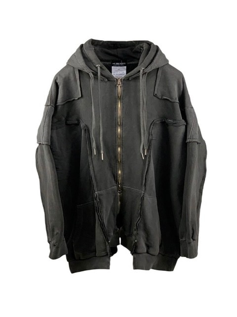 【SURGERY】remake over pigment hood jacket