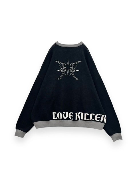【LUV IS TRUE】VL LOGO KNIT OPS ★関税込み★人気★ LOVE KILLER】Pink humanoid Graphic logo knit | OUR BRAND