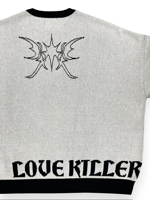 【LUV IS TRUE】VL LOGO KNIT OPS ★関税込み★人気★ LOVE KILLER】Pink humanoid Graphic logo knit | OUR BRAND