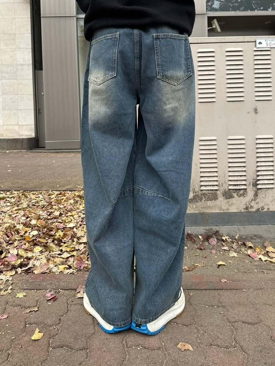 受注制【youll】pin tuck denim pants (2color)