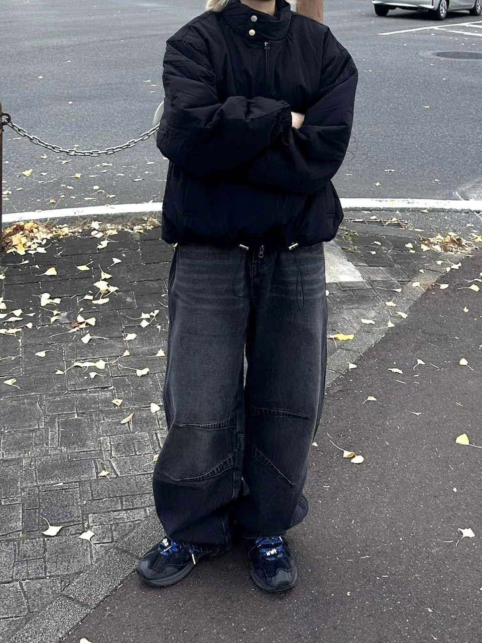 受注制【youll】pin tuck denim pants (2color)