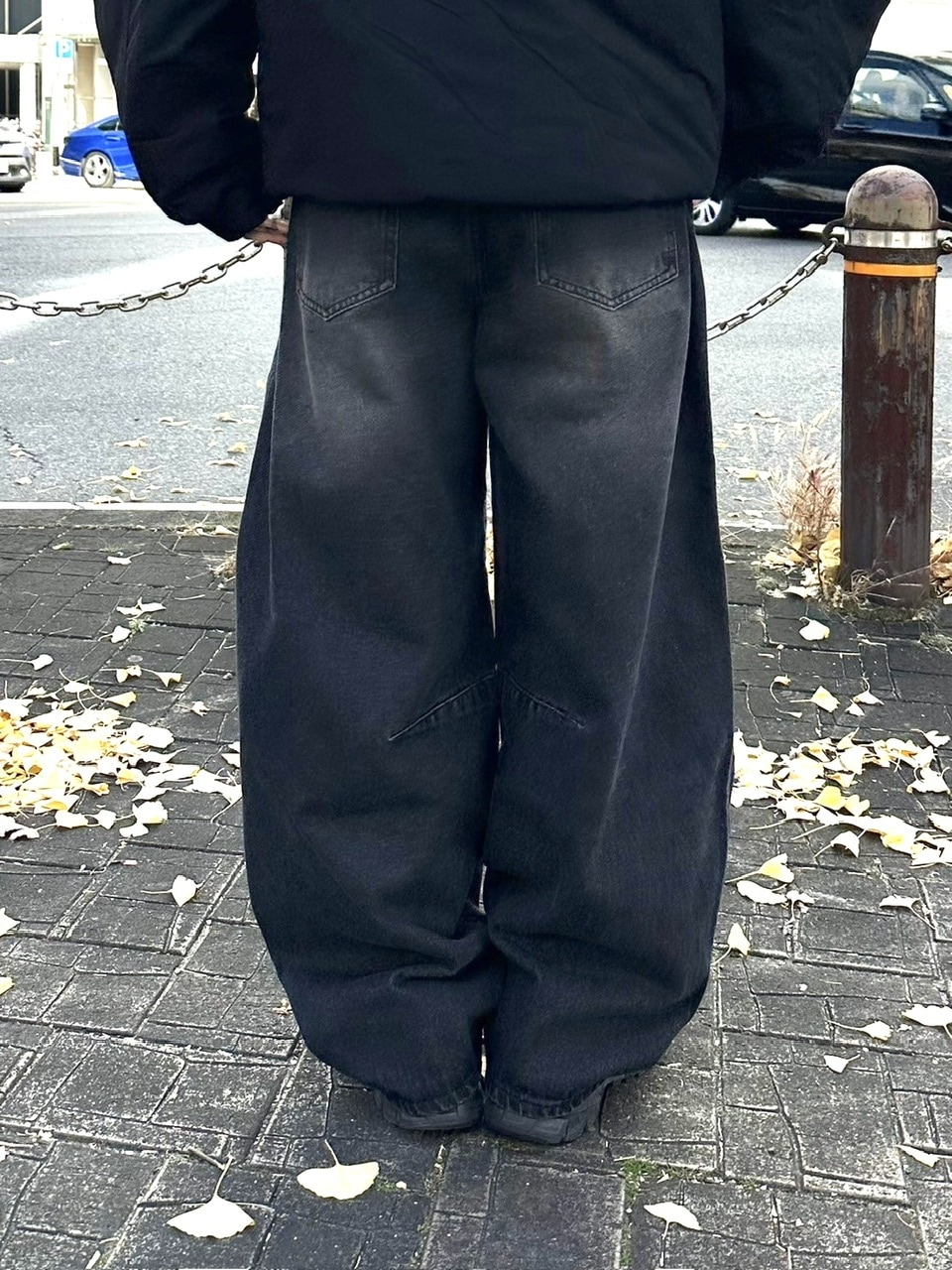 受注制【youll】pin tuck denim pants (2color)