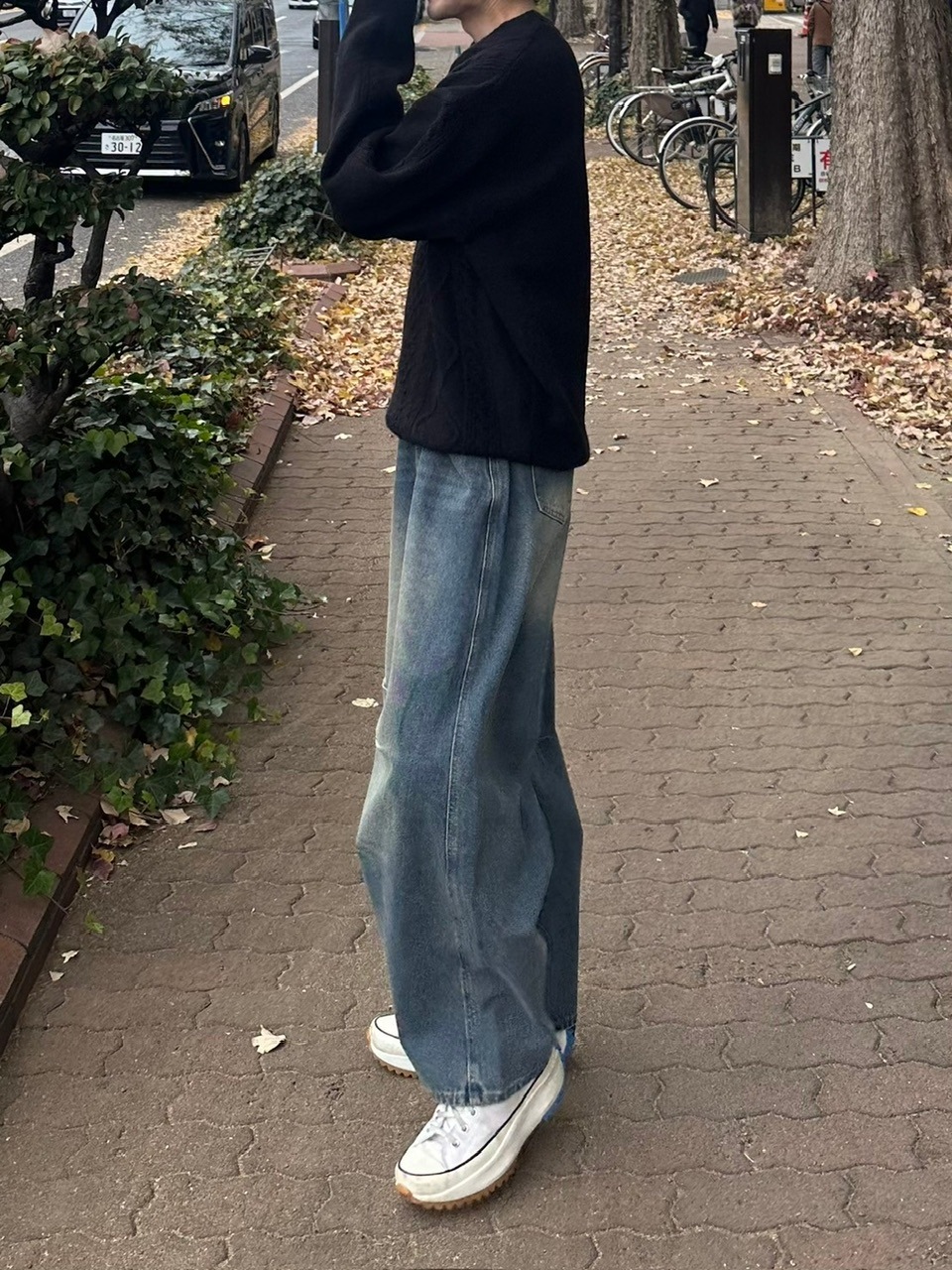 受注制【youll】pin tuck denim pants (2color)