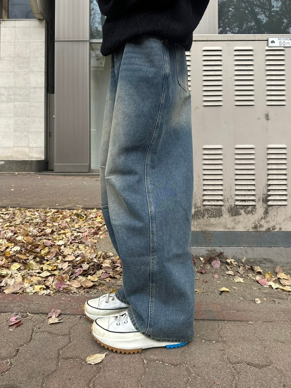 受注制【youll】pin tuck denim pants (2color)