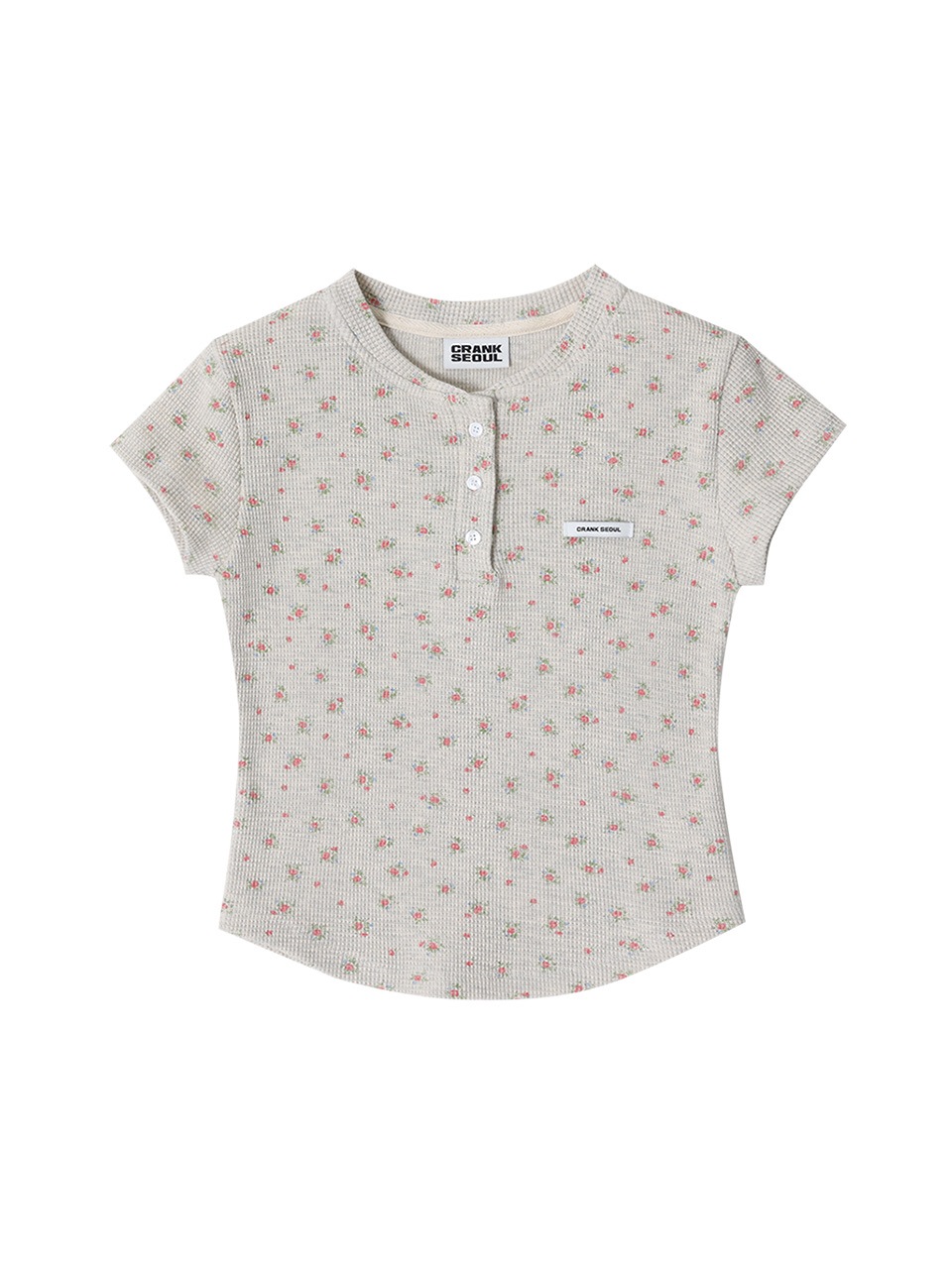 crank FLOWER HENLEY NECK セットアップ CRANK】FLOWER HENLEY