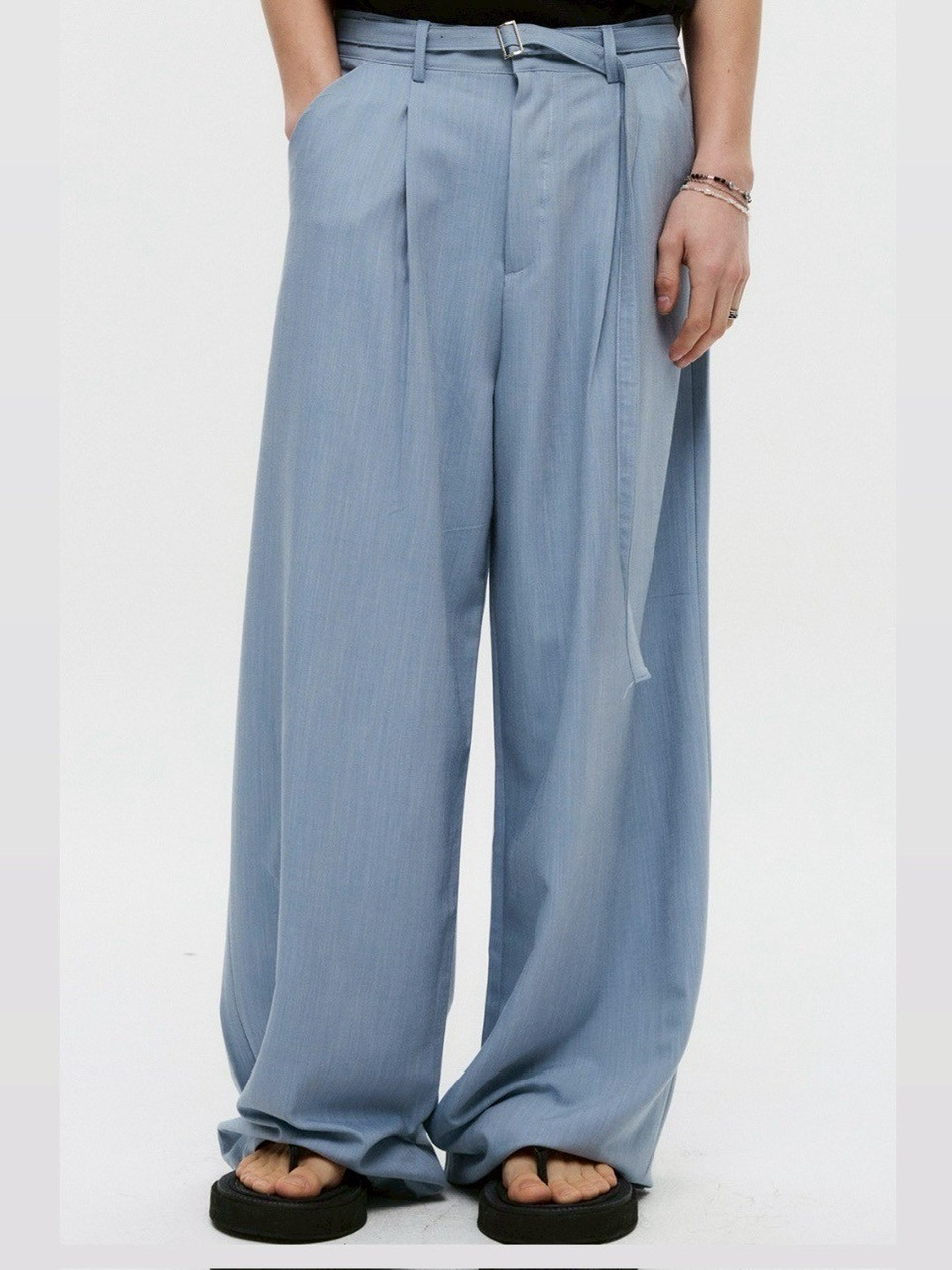 【DNSR】Belted Drape Slacks 