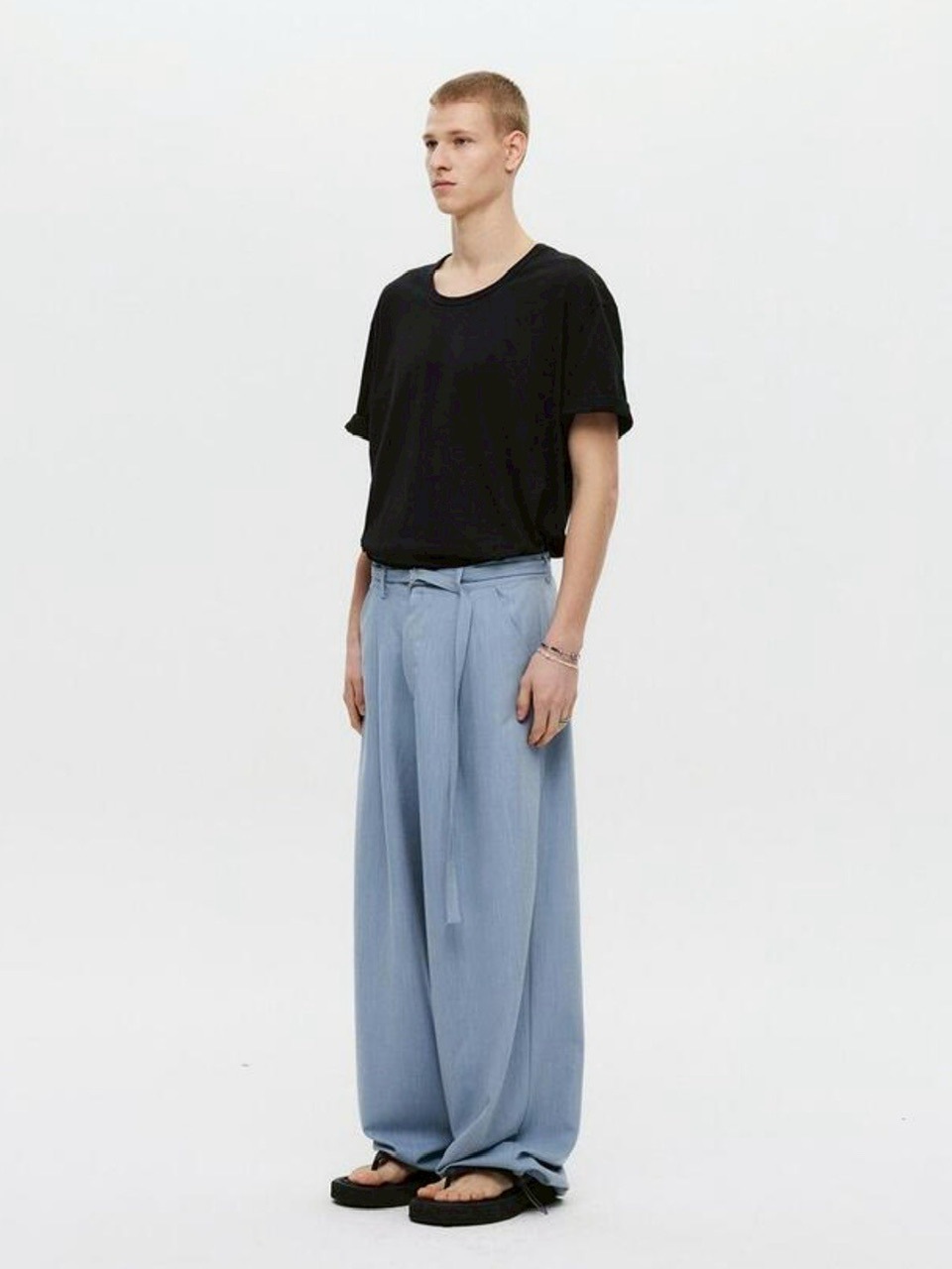 【DNSR】Belted Drape Slacks 