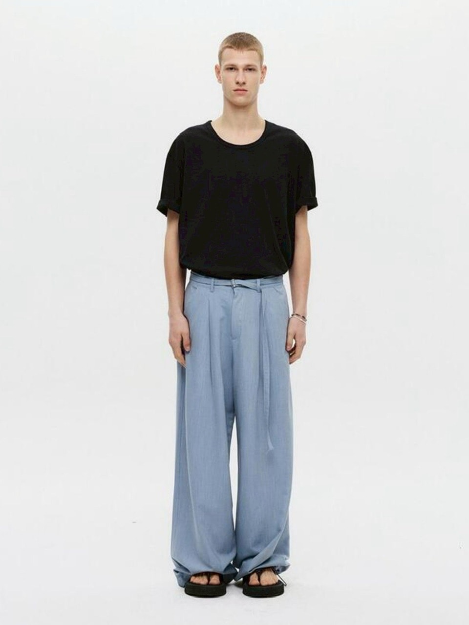 【DNSR】Belted Drape Slacks 