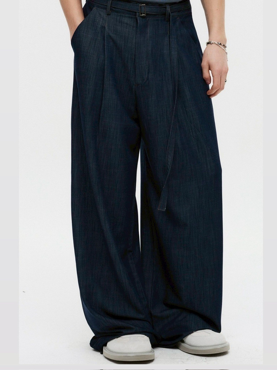 【DNSR】Belted Drape Slacks 