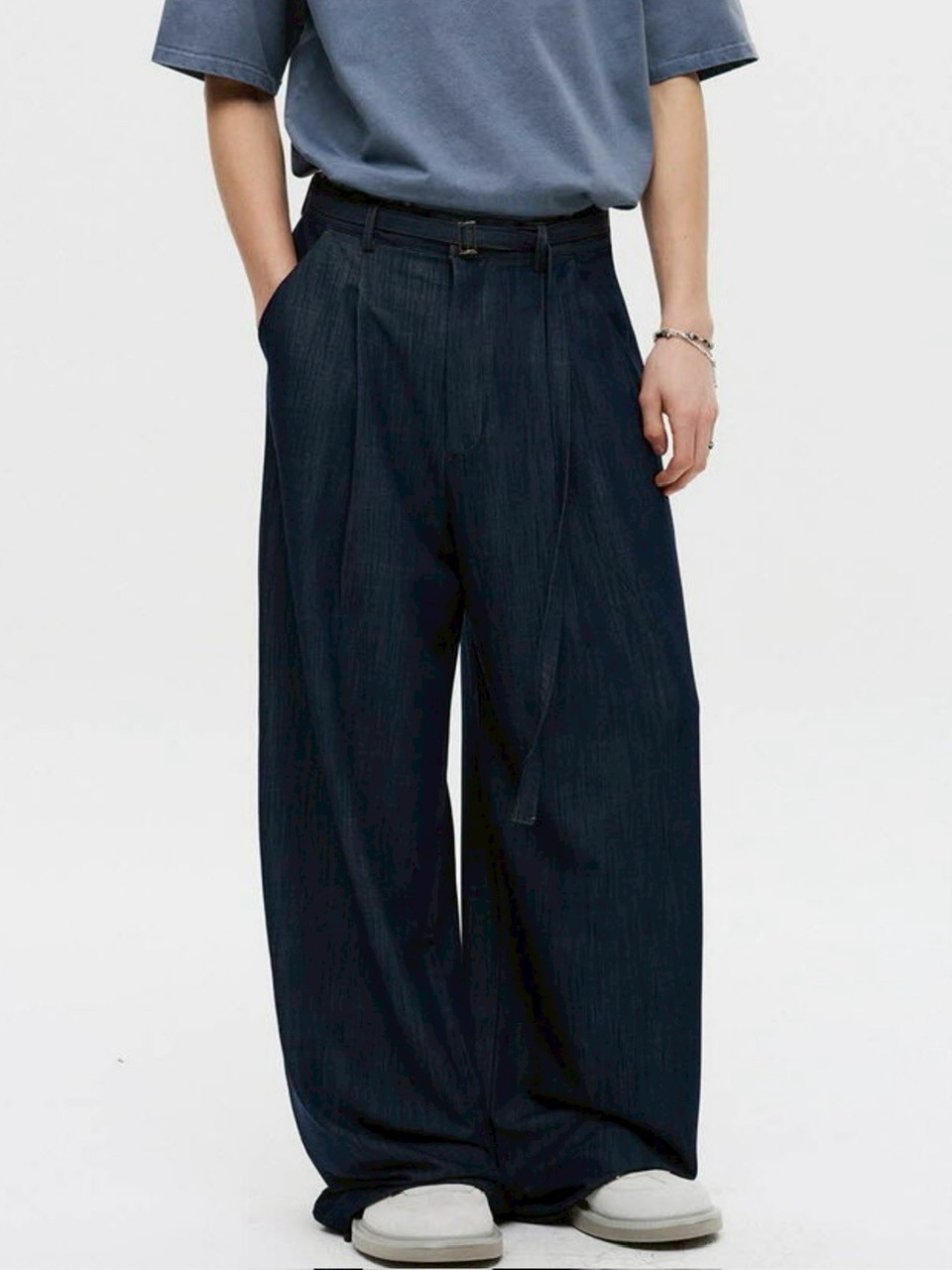 【DNSR】Belted Drape Slacks 