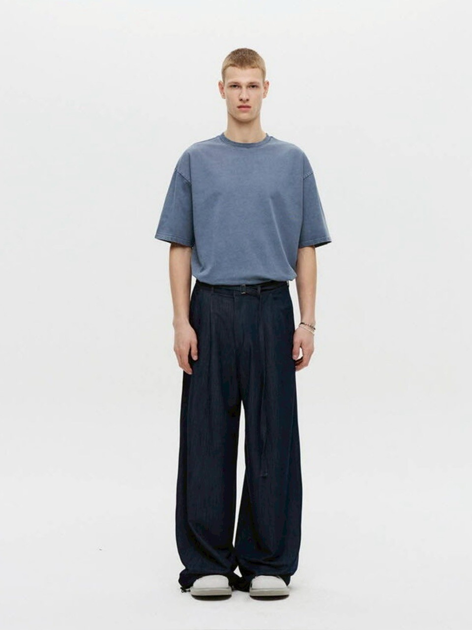 【DNSR】Belted Drape Slacks 
