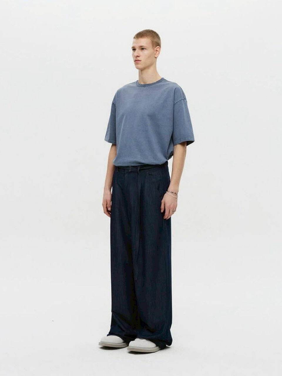 【DNSR】Belted Drape Slacks 