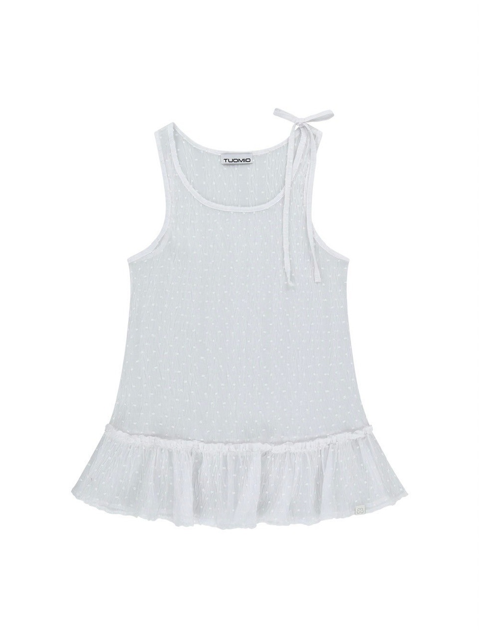 【TUOMIO】FRILL LAYERED DOT DRESS / 【トゥオミオ】フリルレイヤードドットワンピース