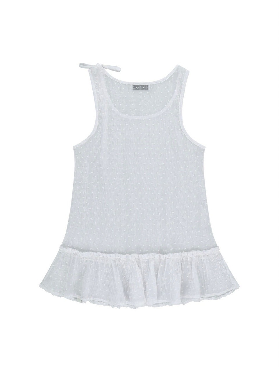 【TUOMIO】FRILL LAYERED DOT DRESS / 【トゥオミオ】フリルレイヤードドットワンピース