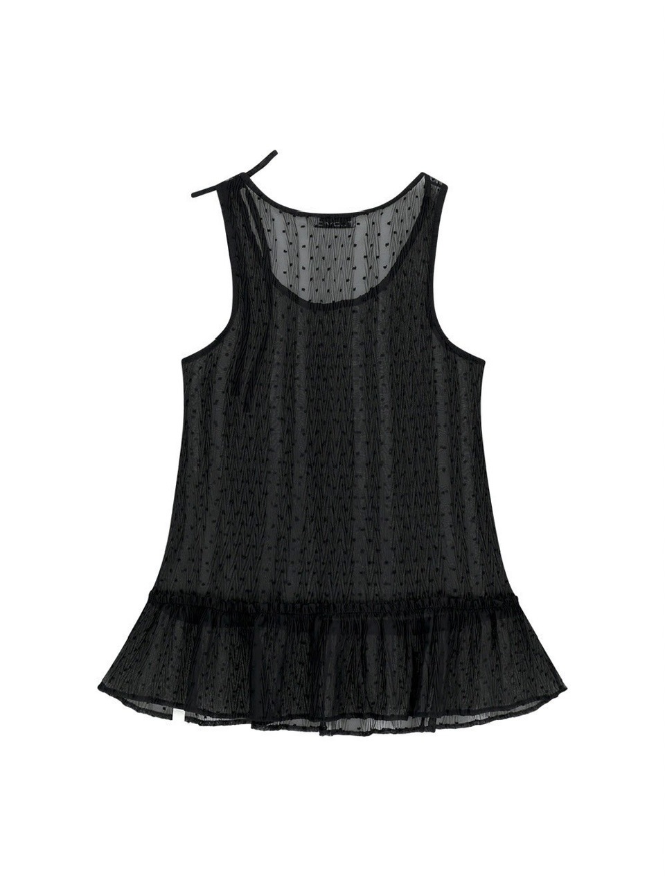 【TUOMIO】FRILL LAYERED DOT DRESS / 【トゥオミオ】フリルレイヤードドットワンピース