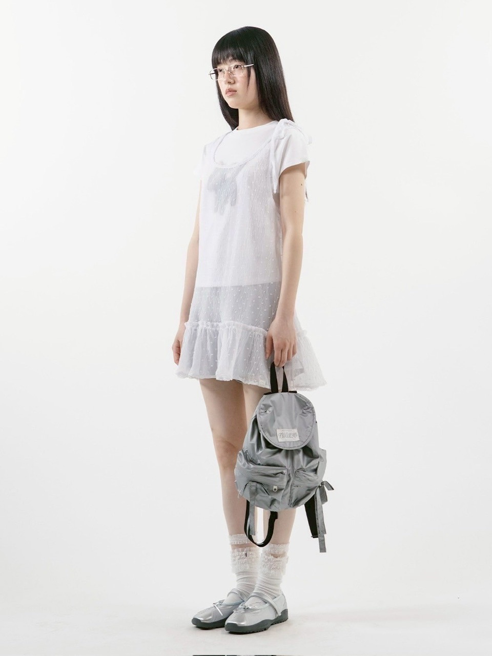 【TUOMIO】FRILL LAYERED DOT DRESS / 【トゥオミオ】フリルレイヤードドットワンピース
