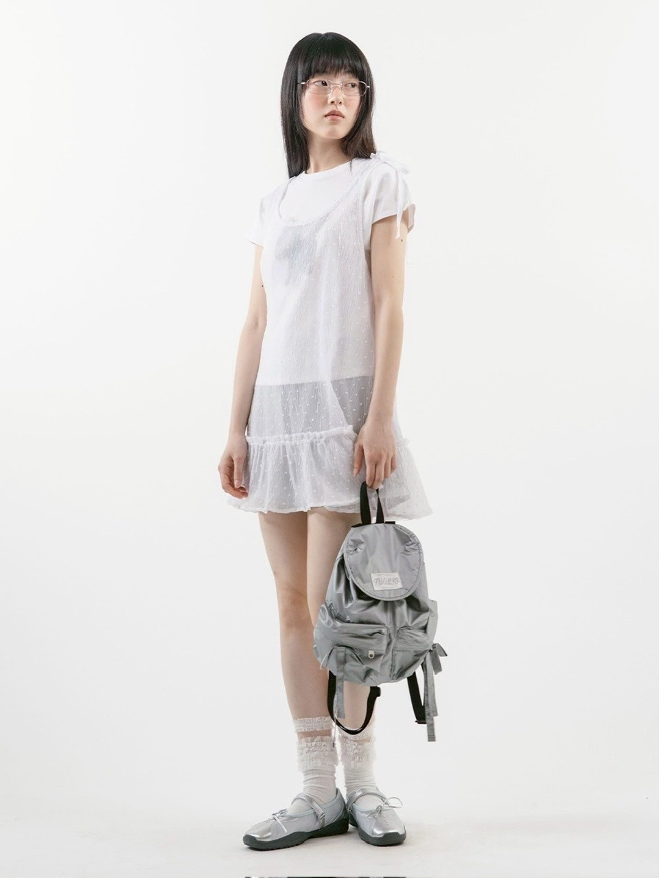 【TUOMIO】FRILL LAYERED DOT DRESS / 【トゥオミオ】フリルレイヤードドットワンピース
