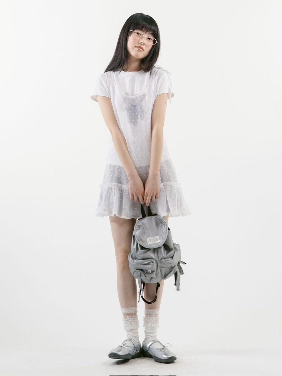 【TUOMIO】FRILL LAYERED DOT DRESS / 【トゥオミオ】フリルレイヤードドットワンピース
