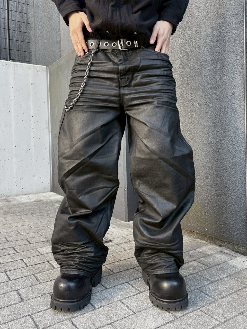 受注制【nmtc +】coating straight denim pants / 【エヌエムティー