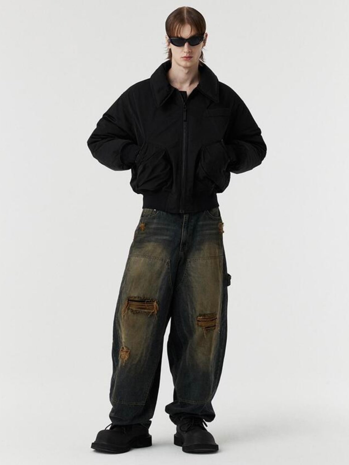 [TWN]★25SS★韓国人気★URBANE CARPENTER DENIM PANTS DNSR】[JUANHOMMExDNSR] carpenter baggy denim pants | OUR
