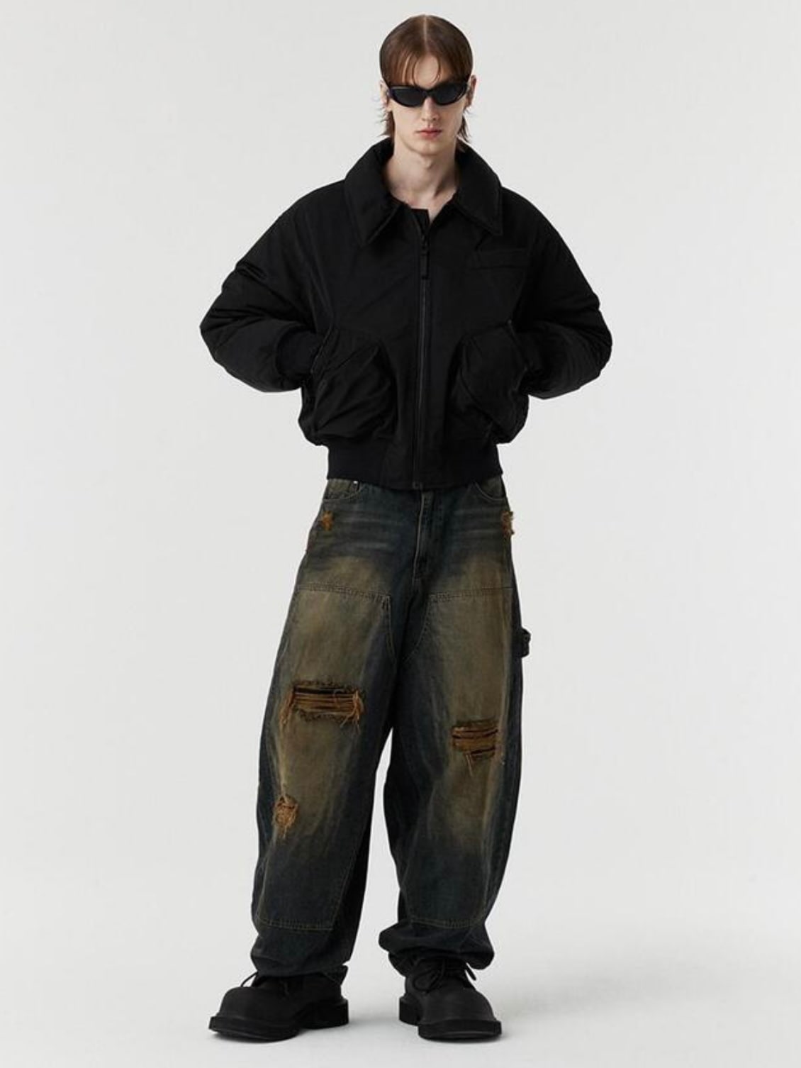 【DNSR】[JUANHOMMExDNSR] carpenter baggy denim pants