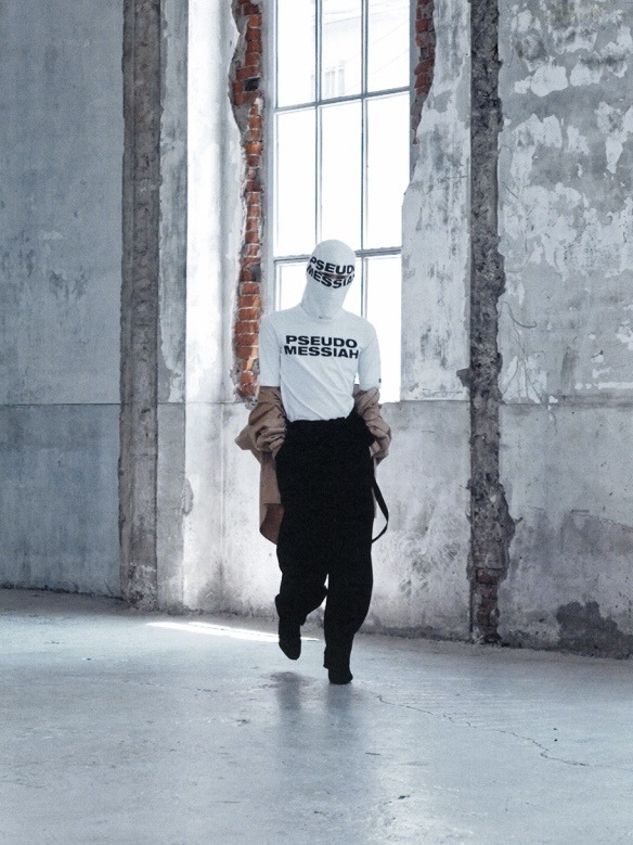 AJOBYAJO】Wool Blend Asymmetrical Long Skirt Pants | OUR