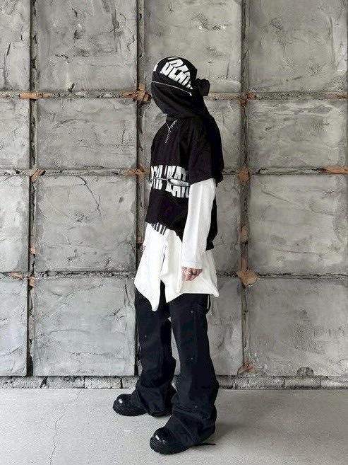 roaringrad】LAYERED ZIPPER T-SHIRTS / 【ロアリングラド