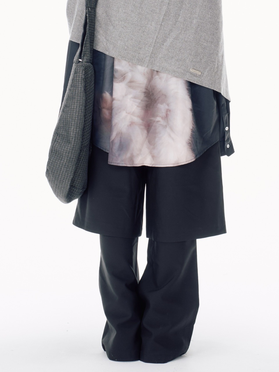 【Nerd out XU】layered slacks / 【ナードアウトエックスユー】レイヤードスラックス