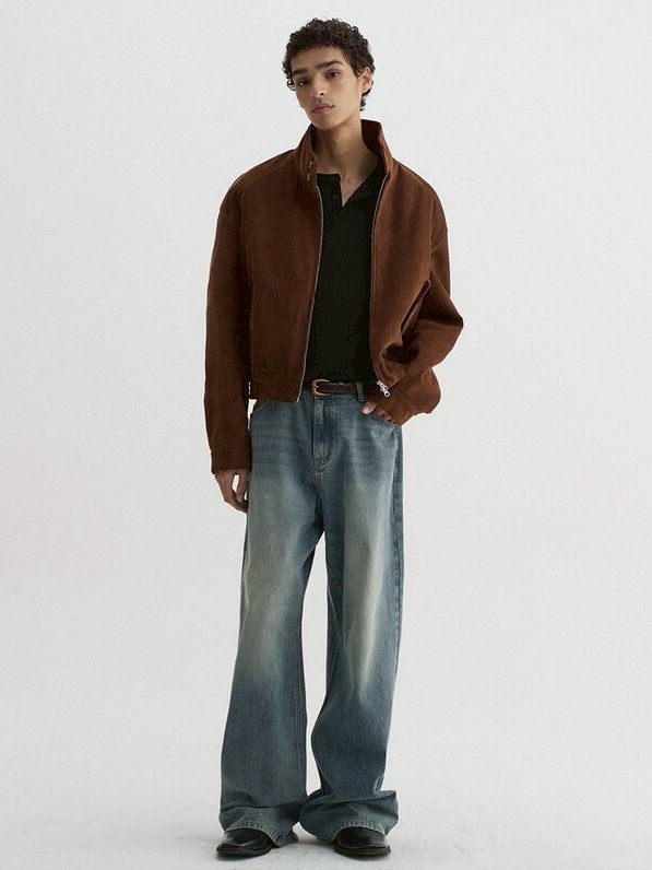 【DNSR】Ribbed Henley Long Sleeve