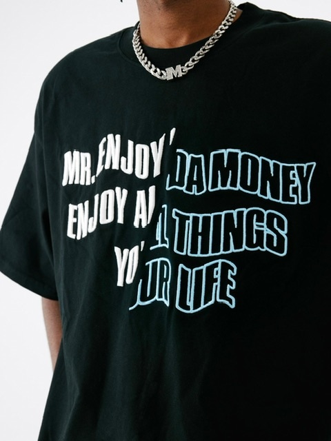 MR. ENJOY DA MONEY】Cutting font short sleeves | OUR BRAND,MR