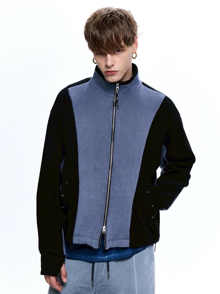 RSSC】RIVET POCKET MIX KNIT ZIPUP | OUR BRAND,RSSC | PRESSING WEB SHOP