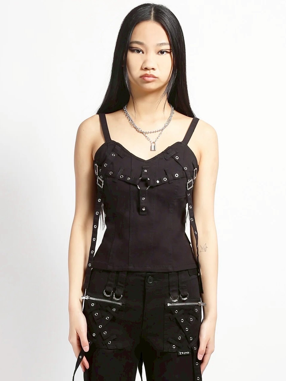 【TRIPP nyc】X-STRAP CORSET[IO4962] / 【トリップ ニューヨーク 】ストラップキャミソール