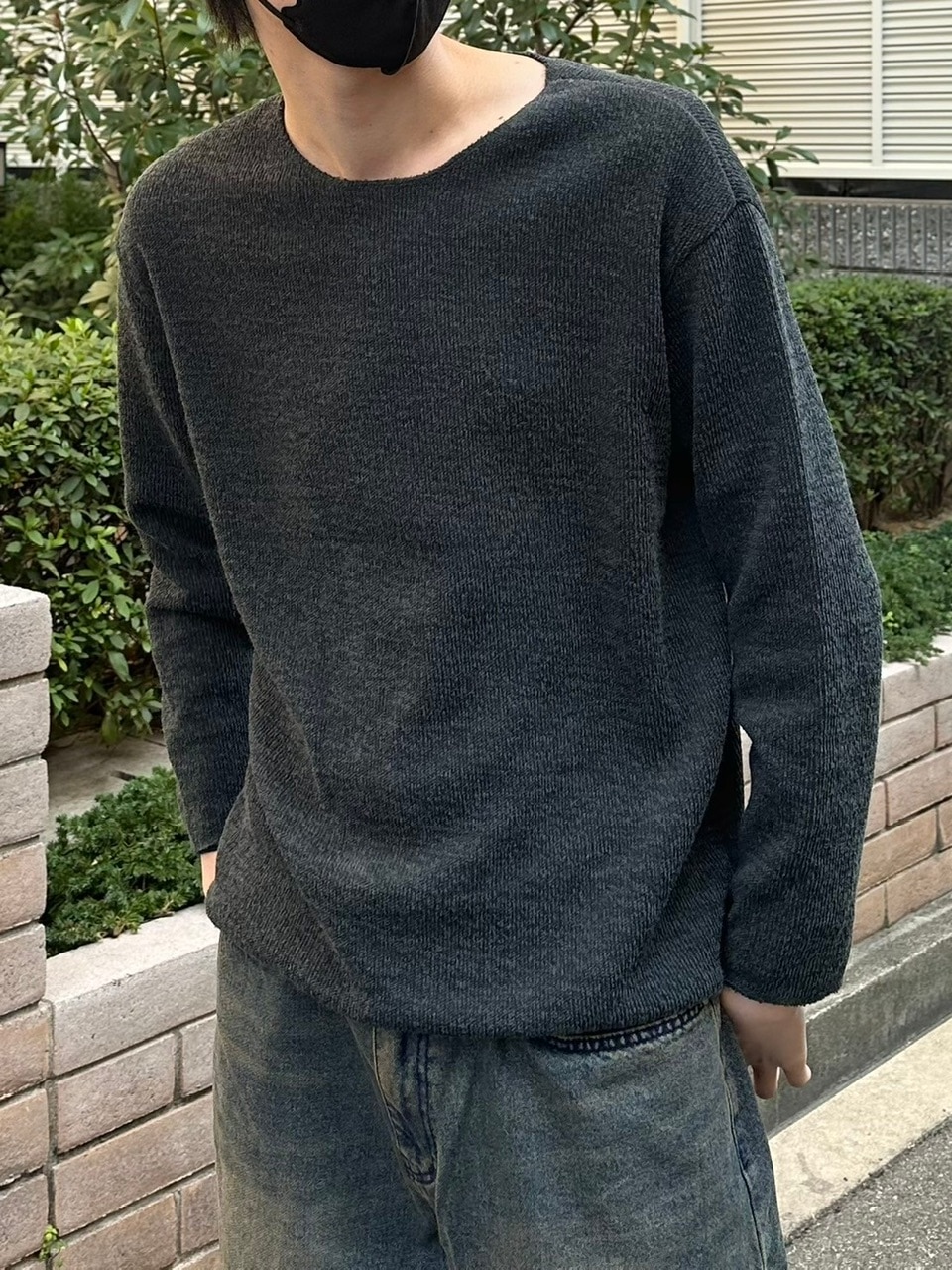 受注制【Chikashitsu +】unisex over knit (4color