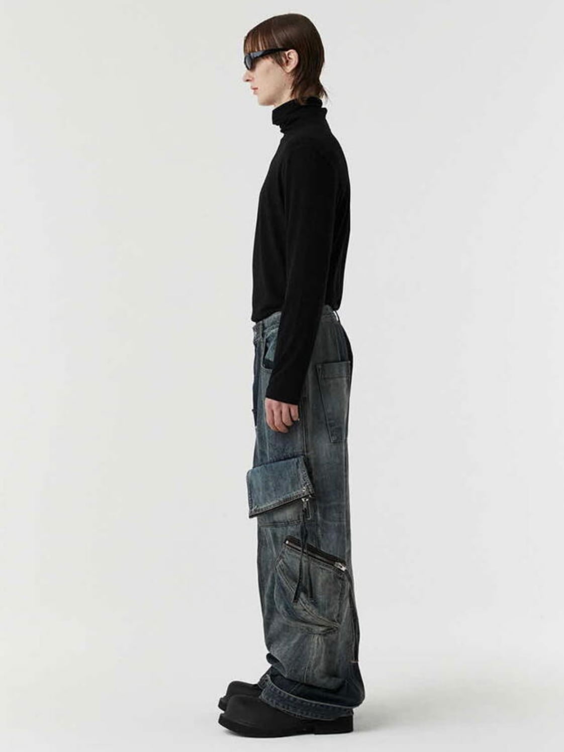 ファン感謝デー 黒子② DNSR】twoface multi cargo denim pants | OUR BRAND,DNSR | PRESSING