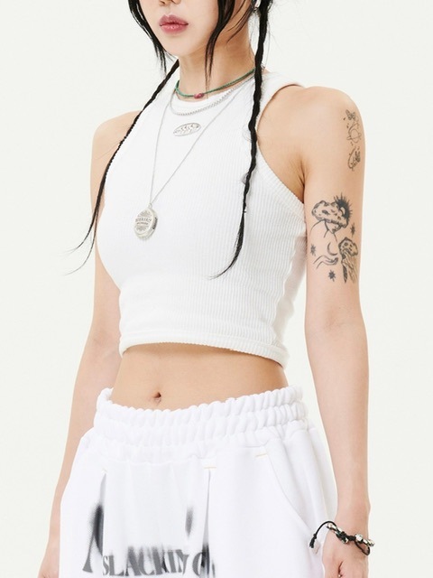 HOLY NUMBER 7】Women's Dancer Crop Tank Top / 【ホーリーナンバー